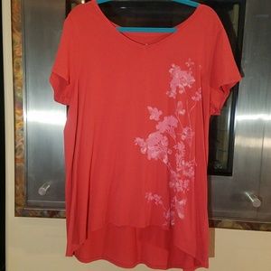 💲J.JILL PURE JILL ELLIPTICAL TEE, COTTON